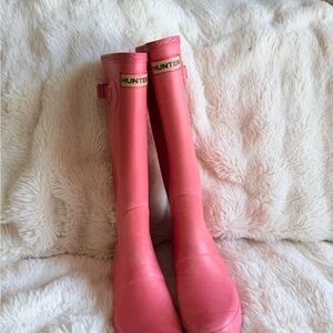 Hunter Vibrant Pink Tall Boots